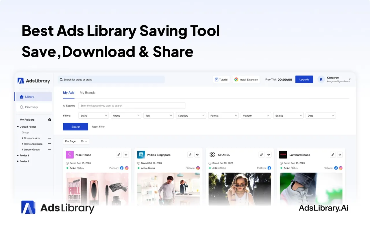 AdsLibrary – Многоплатформенный рекламный «архив» для маркетологов